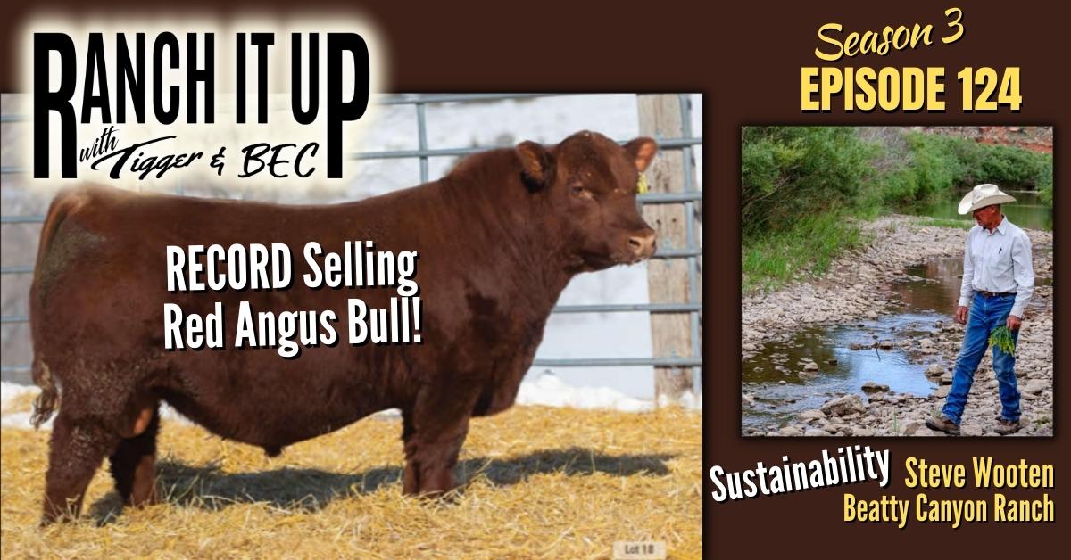 RIU S3 E124 Website & Radio Sustainability Farm Ranch Markets Livestock Cattle Prices Seedstock Jeff Erhardt Tigger Rebecca Wanner BEC Steve Wooten Beatty Canyon