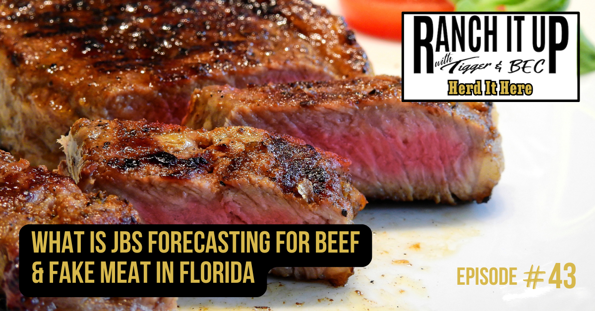 Ranch It Up Herd It Here Weekly Report - What Is JBS Forecasting For Beef & Fake Meat In Florida